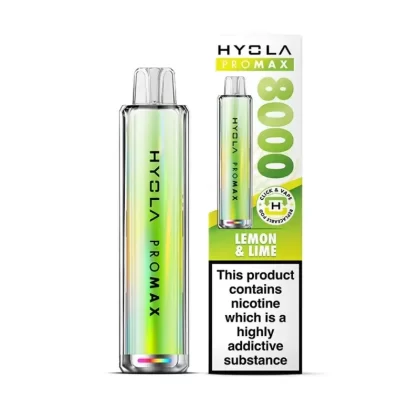 Hyola Pro Max 8000 Prefilled Pod Kit Lemon & Lime - Nicotine Strength#20mg (57A41F)