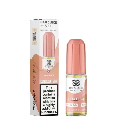 Bar Juice 5000 Nic Salt – Peach Ice - Vape Product, Vape Product
