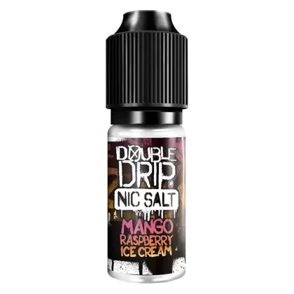 Double Drip E-Liquid Mango Raspberry Ice Cream Nic Salts 10ml