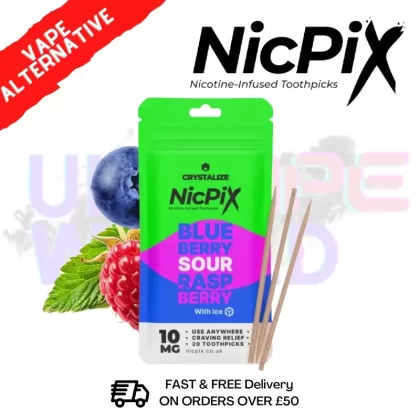 Blueberry Sour Raspberry Nic Pix Nicotine ToothPicks
