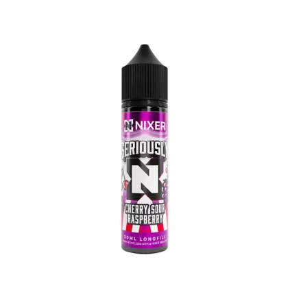 Nixer Seriously Cherry Sour Raspberry 30ml Longfill E-Liquid - Ecigdepot