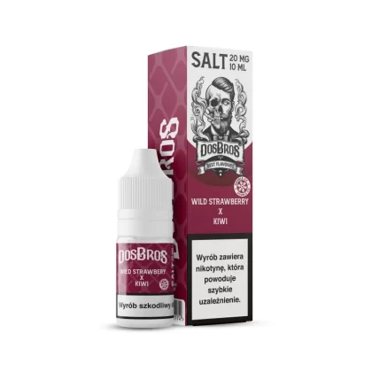 Liquid DosBros Salt 20mg 10ml Wild Strawberry x Kiwi Double Ice