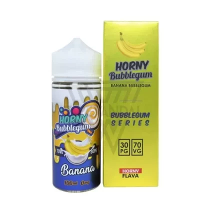 Horny Bubblegum Banana 100ml E Liquid by Horny Flava - 6 mg / 100 ml