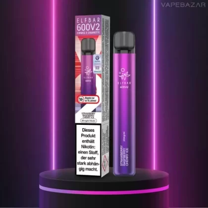 Elf Bar 600 V2 – Strawberry Raspberry Cherry Ice - Elf Bar / 360 mAh / 20mg/ml / ca. 600