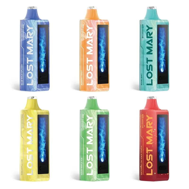 Lost Mary MO20000 Pro Disposable Vape Kit - flavor#Mango Twist>Miami Mint>Peach Plus>Pineapple Ice>Rainbow Sherbet>Rocket Popsicle>Sour Apple Ice>Strawberry Ice>Tropical Punch>Watermelon Ice