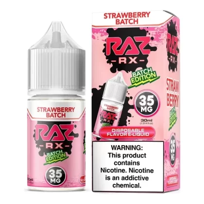 Strawberry Batch Pod Juice x RAZ TF Salt 30ml - Vape Product, Vape Product
