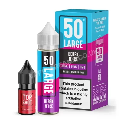 Berry N’ Ice by 50 Large Juice Short Fill - Vapestreams Co