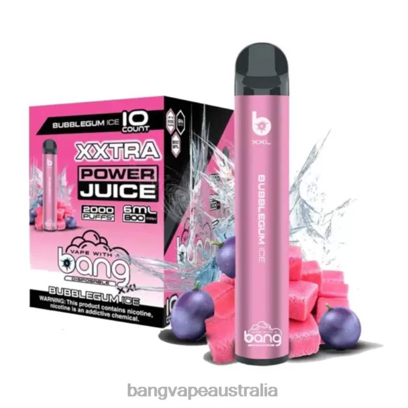 Bang Vape XXL 2000 puffs 6006N15 Bubblegum Ice – Vape Gang Melbourne - Bangvapeaustralia