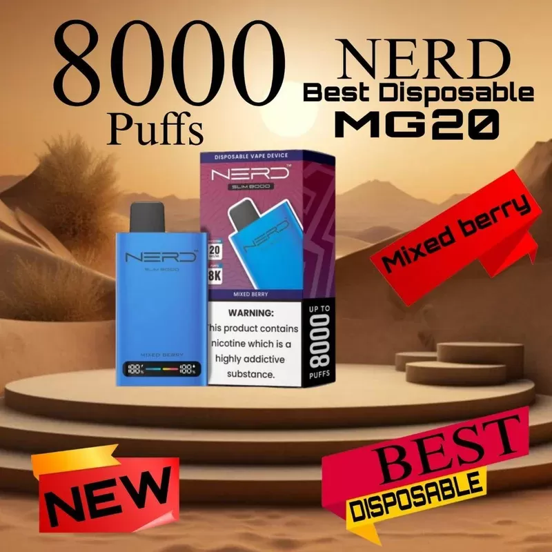 Nerd Slim 8000 Puffs Disposable Vape