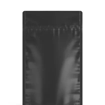 Tamper Evident | Matte Black Mylar Bags (No Tear Notch) | 5in x 8.1in – 14g – 1000 Count
