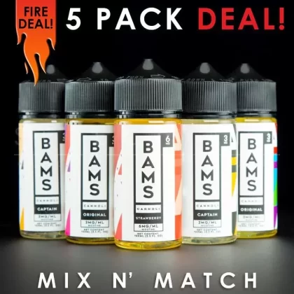Bams Cannoli Eliquid – Mix and Match (5 Pack) 500ml