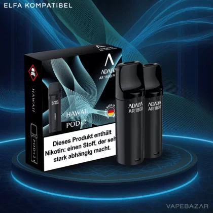 Adalya Alpha Pods – Hawaii – (2er Pack) - Adalya / Nikotinbenzoat / Propylenglykol / Aromastoffe / Glycerin