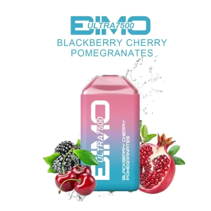 BIMO Ultra 7500 Puffs – Blackberry cherry pomegranate - Vape Store