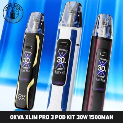OXVA Xlim Pro 3 Pod Kit 30W 1500mAh In UAE - Black Carbon, Black Leather