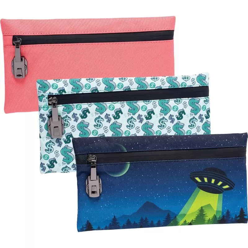 Smell Proof Zippered Fabric Pouch | 11″ x 6″