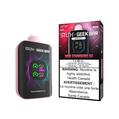 STLTH x GEEK BAR - Sour Strawberry Ice - 20 mg/mL (wholeseller) - Excise ON, 20 mg/mL (wholeseller) - Excise AB