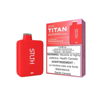 STLTH TITAN Disposable Vape – Razz Apple Ice