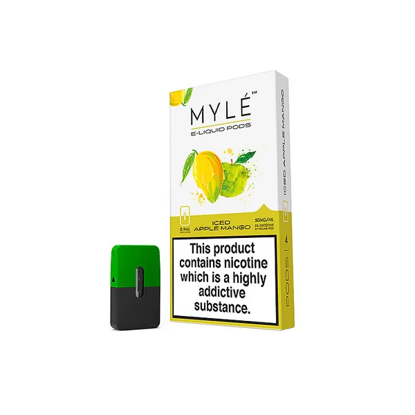 MYLE VAPE PODS: Iced Apple Mango (50mg)