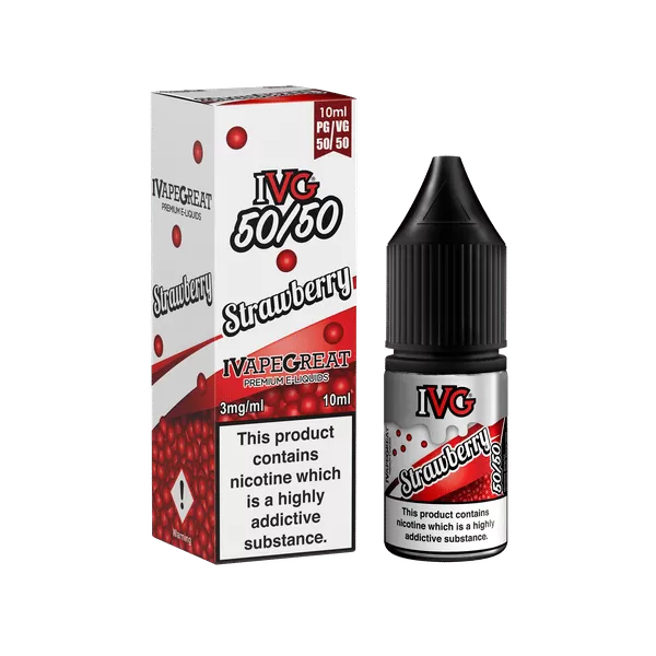 Strawberry IVG 50/50 e Liquid 10ml – TPD - Vapestorm Co