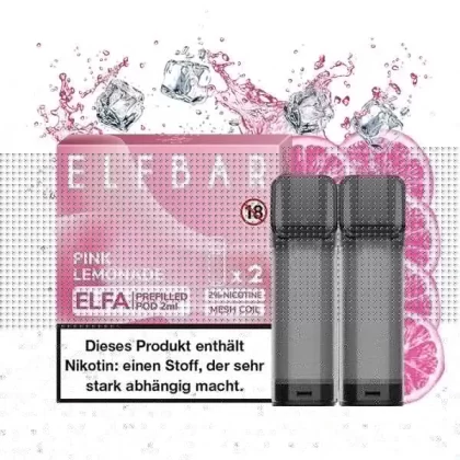 ELFBAR – Elfa Pre-Filled Pod – Pink Lemon 2/Pack