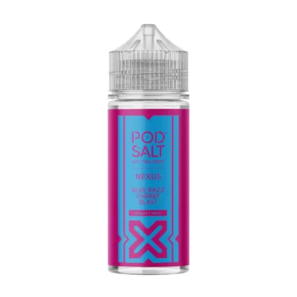 Pod Salt Blue Razz Cherry Blast 100ml Vape Juice By Nexus - O Nic Shots
