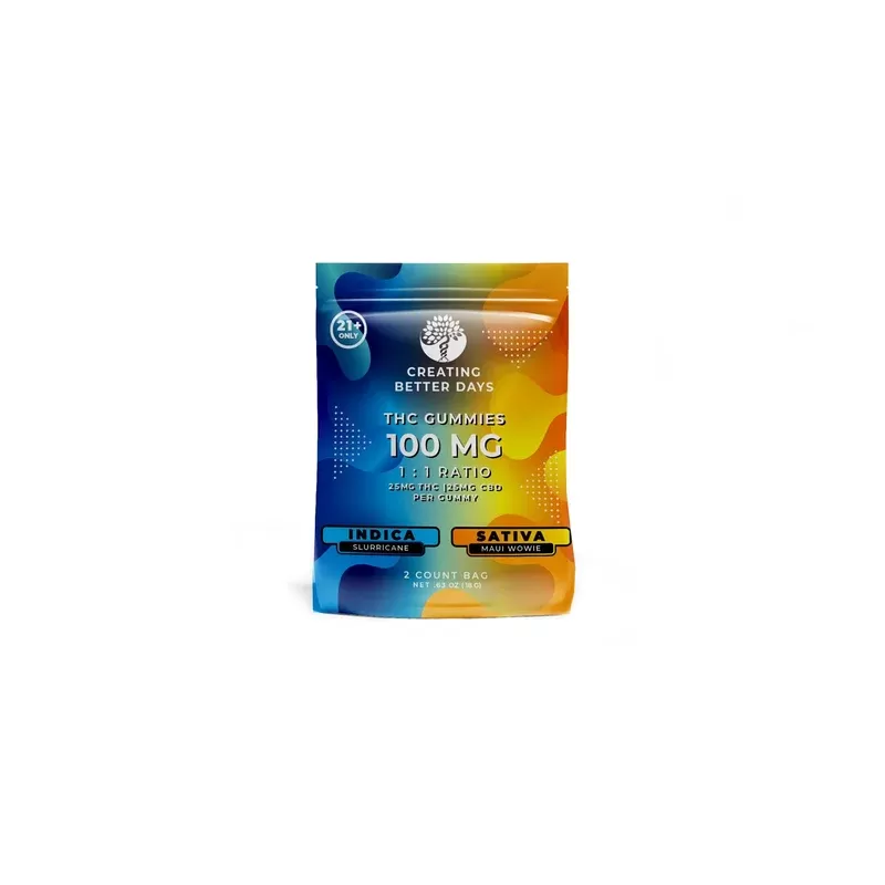 Creating Better Days 100mg 2 Count Indica / Sativa Bag - Ejuicewarehouse
