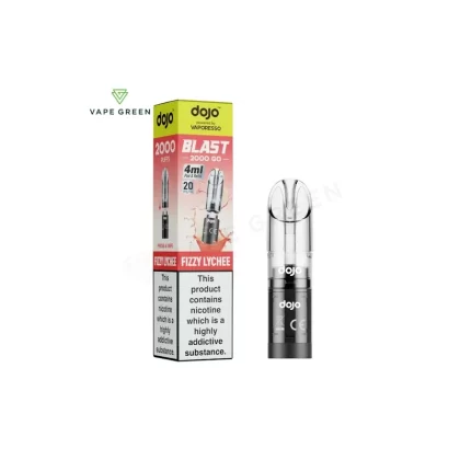 Fizzy Lychee Prefilled Pod by Vaporesso Dojo Blast 2000 Go