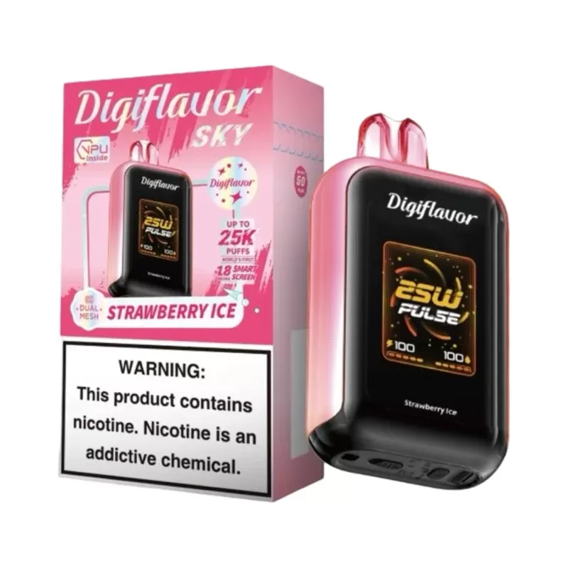 Strawberry Ice – Geek Bar Digiflavor Sky 25000 - Ejuicewarehouse