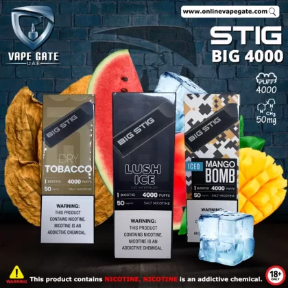 Vgod Big Stig Disposable Vape (4,000 Puffs) - 50 mg / Dry Tobacco