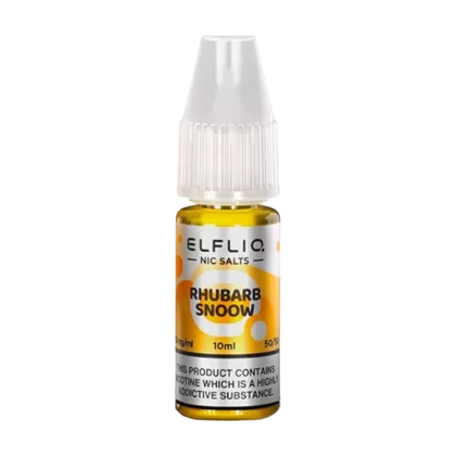Rhubarb Snoow Elfliq Nic Salt by Elfbar