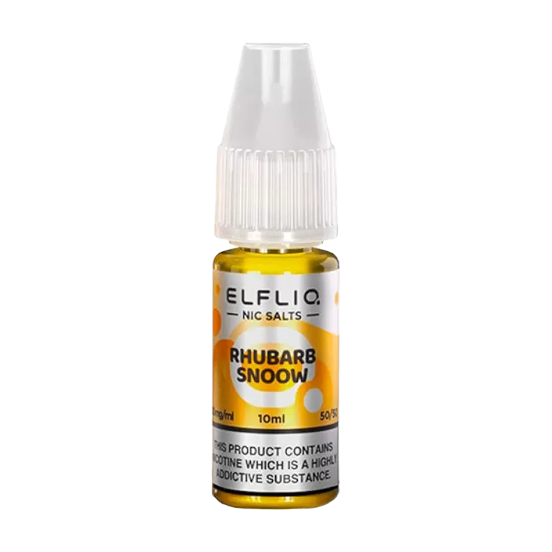 Rhubarb Snoow Elfliq Nic Salt by Elfbar