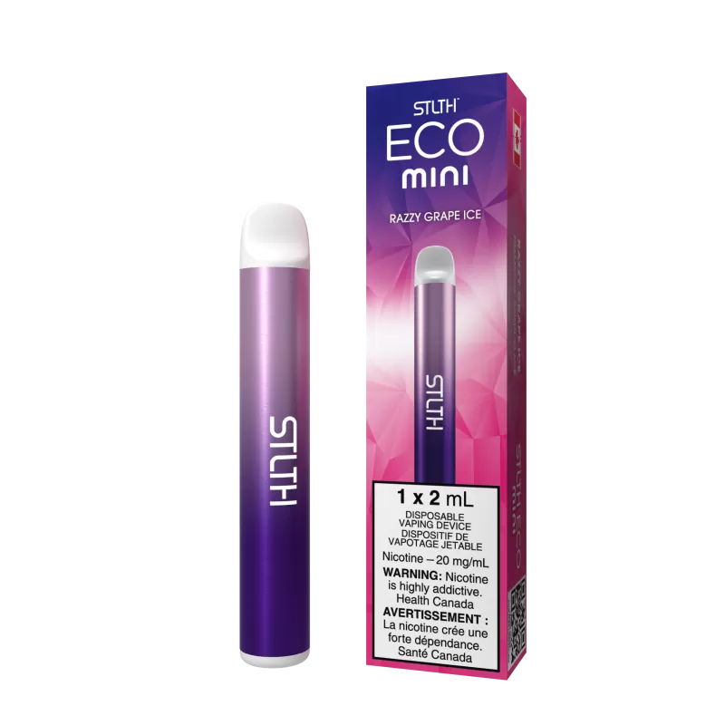STLTH ECO MINI - Razzy Grape Ice - 20 mg/mL (wholeseller) - Excise ON, 20 mg/mL (wholeseller) - Excise FED (ED386F)