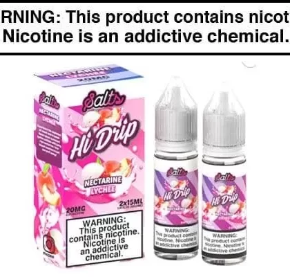 NECTARINE LYCHEE BY HI-DRIP SALTS 30ML (2x15ML) - Vapejuice