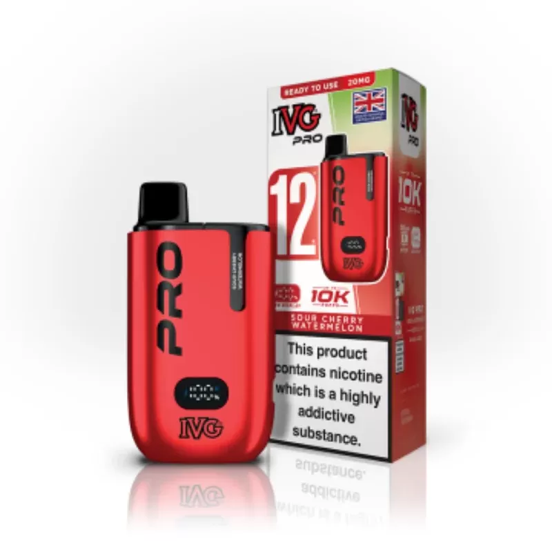 IVG Pro 12 Sour Cherry Watermelon Vape Kit - Nicotine Strength#20mg