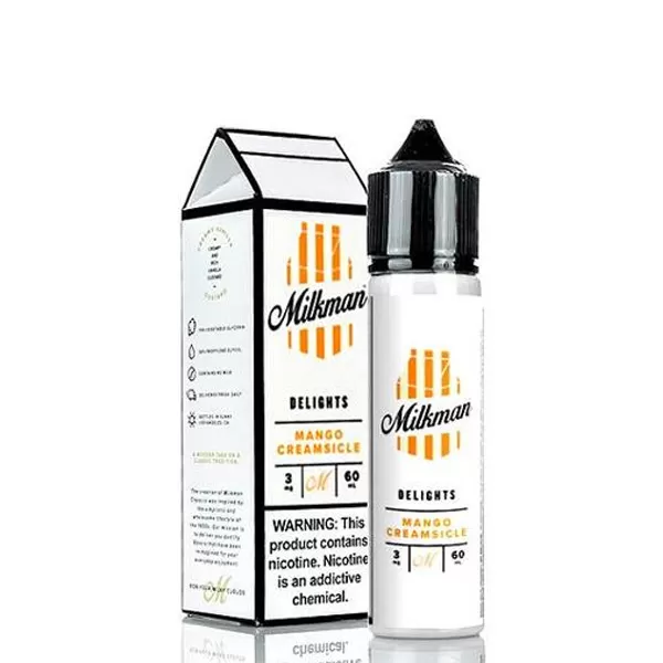 MANGO CREAMSICLE – THE MILKMAN DELIGHTS – 60ML - Vapebazaar Pk - Image 2