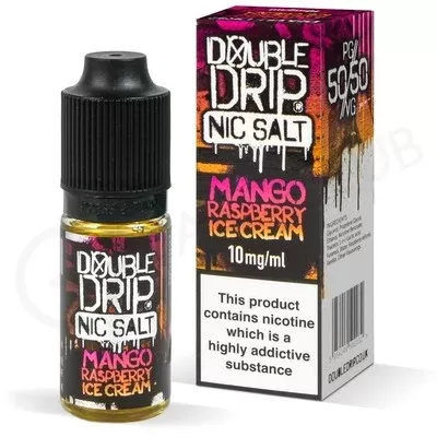 Mango Raspberry Ice Cream Nic Salt E-Liquid by Double Drip - Ecigpremium