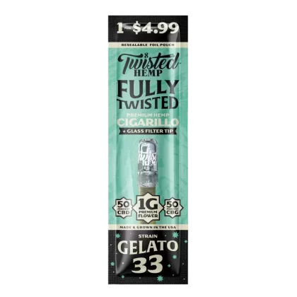 Twisted Hemp Fully Twisted - Flavor#Gelato 33>Lemon OG>Sherbert>Fruit Space>Tangerine Dream