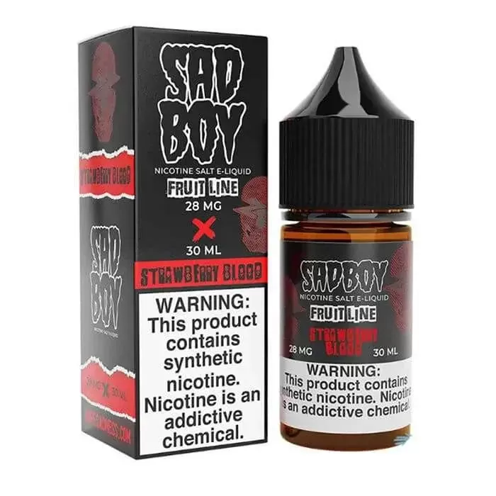 Strawberry Blood Ice Nicotine Salt by SadBoy - Size#30ml~Nicotine#28MG>48MG