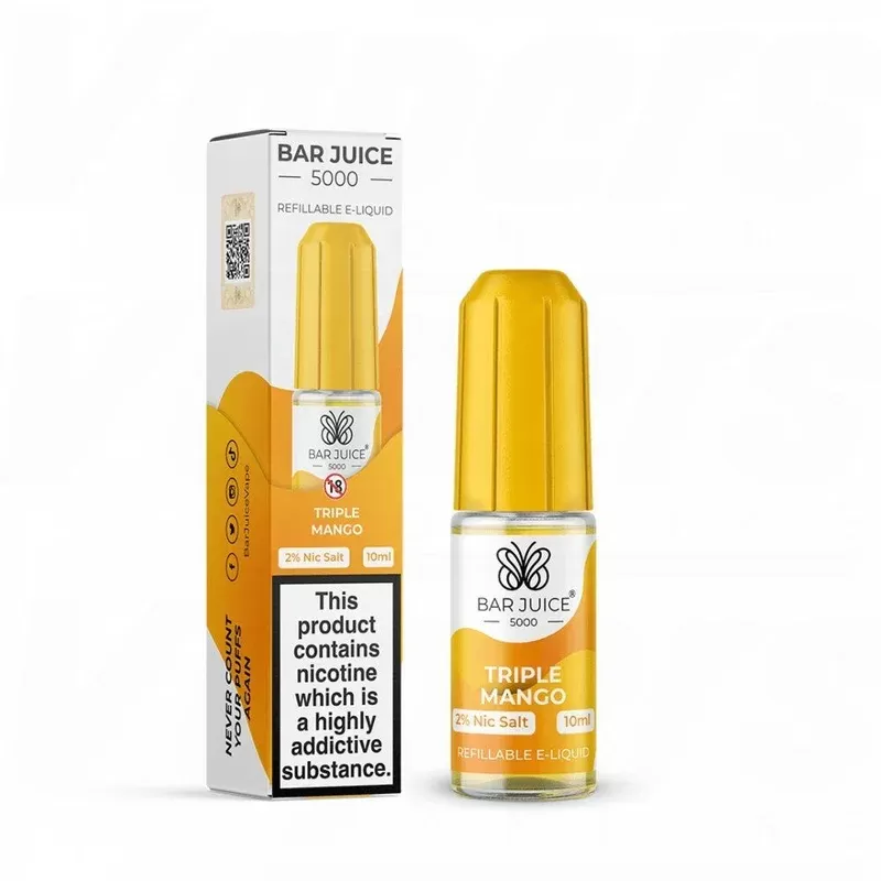 Bar Juice 5000 Triple Mango Nic Salt E-Liquid 5mg, 10mg & 20mg – Exotic Mango Bliss | 10ml