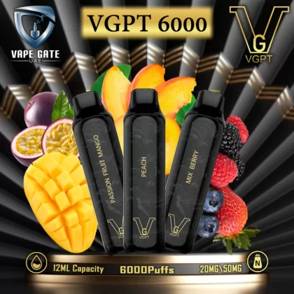 VGPT DISPOSABLE VAPE (6000 Puffs) - 50 mg / Red Wine