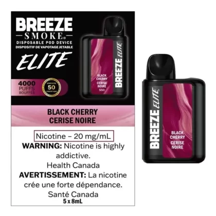 Breeze Elite 4000 Black Cherry Disposable Vape Pen