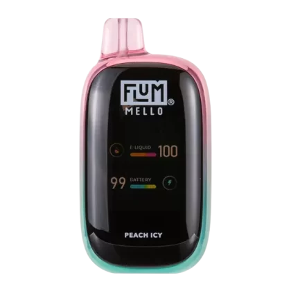 Peach Icy FLUM Mello - Customer Group#VAP~Nicotine#50mg~Size#Single>10 Pack