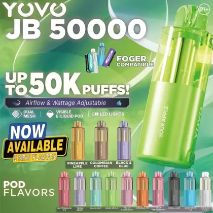Yovo JB50000 Pod - Dark Berry Mint (No Nicotine) - Skullvaping
