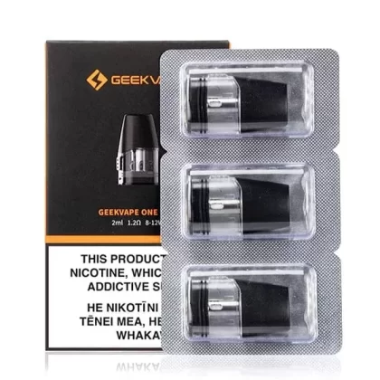 GeekVape Aegis One Replacement Pods - 0.8 ohm 2mL Pods 12-16W, 1.2 ohm 2mL Pods 8-12W