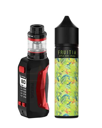GeekVape Aegis Mini Starter Kit - Stealth Black / Strawberry Coconut Refresher by Fruitia