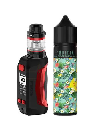 GeekVape Aegis Mini Starter Kit - Stealth Black / Strawberry Coconut Refresher by Fruitia - Image 2