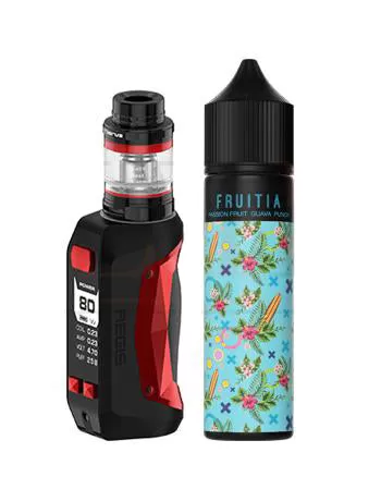 GeekVape Aegis Mini Starter Kit - Stealth Black / Strawberry Coconut Refresher by Fruitia - Image 3
