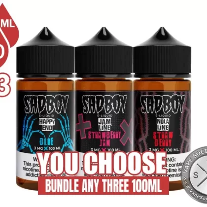 SadBoy E-Liquid Bundle 3x100ml (300ml)