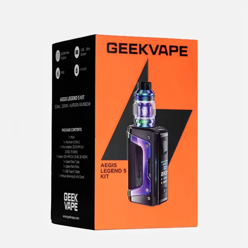 GeekVape Aegis Legend 5 200W IP68 Sub-Ohm Starter Kit - Image 3