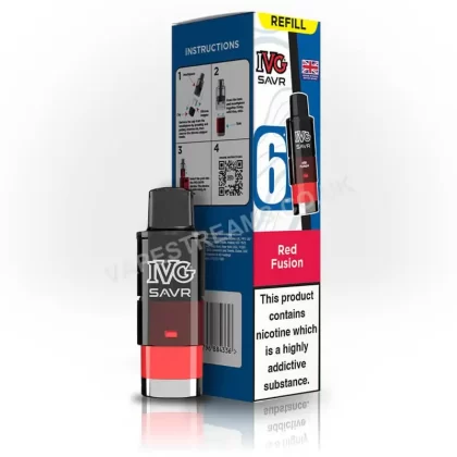 IVG SAVR Red Fusion Prefilled Pod - Vapestreams Co